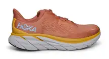 Hoka one one Women's Clifton 8 sun baked/shell coral Orange Running Shoes