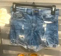 Sneak Peek Women's Ripped Hole Denim Shorts Size S