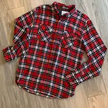 Denim & Flower women’s slim fit plaid flannel size S