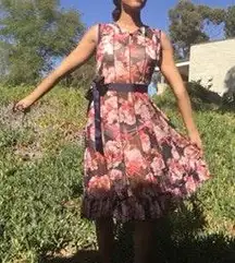 Macy's Sheer Floral Dress