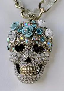 Betsey Johnson Sugar Skull Necklace
