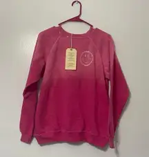 I Stole My Boyfriend's Shirt Women California Smiley Sweatshirt (Color: Pink)