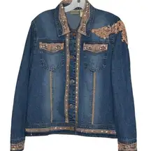 Vintage Passports Denim Jacket