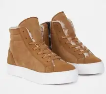 NWOT Celtic & Co Shearling High Top Sneakers in Whisky 7837