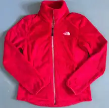 The North Face Osito Red Fleece Zip Up Jacket