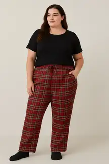 NWT Sonoma PJ Pant 2X Red Plaid Adult Unisex
