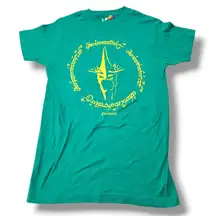 New The Lord Of The Rings Shirt Size XS Witch King Mask Graphic Print Shirt Flaw