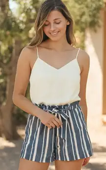 Stylus blue and white striped romper by Blue Rain