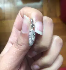 Sterling Silver Feather Pendent