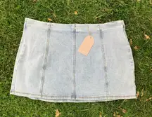 Meshki Denim Mini Skirt