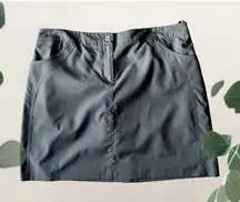 Izod Golf PERFORM XFG Cool FX Black Golf Skort Skirt Sz 14 Undershort