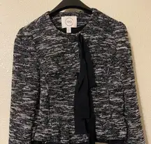 1901‎ Bow Front Crop Tweed Business Casual  Jacket