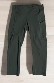 Lululemon Olive Green Swift Speed High-Rise‎ Size 6 Designed for Running Tights