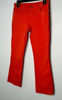Tory Burch coral cropped jeans size 26