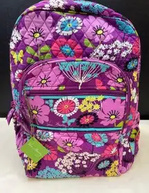 Vera Bradley Flutterby Women's Pink Floral Campus Backpack SKU 6096