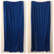 Charlotte Russe Blue Pleated Maxi Skirt