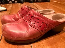 Dansko Red Mules