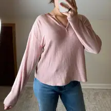 For The Republic: Pink Lightweight Sweater
