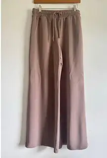 Splendid x Cellajane Wide Leg Lounge Pants Large Soft Mauve Drawstring Waist