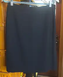 Ann Taylor Classic Black Women's Pleated Skirt Size 8