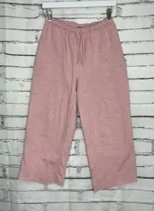 Classic Elements Pink Wide-Leg Fleece Sweatpants Women’s Medium Lounge Pants