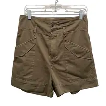 Rag & Bone Utility Knit Shorts Olive Green Size 27