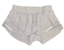 Lululemon hotty hot light grey 2” inseam high rise shorts size 2