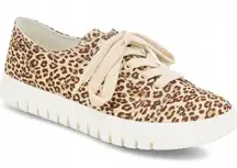 Kensie Leopard Print Canvas Sneakers