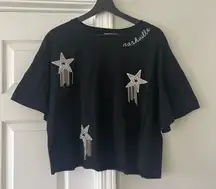 NWT Nashville Starstruck One Size Cropped T-Shirt