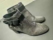 Alex Marie Mayleen Metallic Heel Ankle Booties Size 7.5
