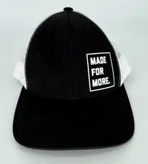 Made For More Trucker Hat Black White One Size