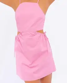 Boutique Cut Out Bubblegum Pink Dress