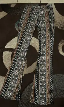 Pattern Flared Leggings