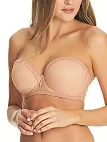 Freya Idol Allure Bra Women's Size 34I Moulded Strapless Padded Café Au Lait