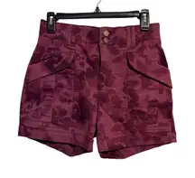 Democracy Women's Ab'solution Burgundy Camo‎ Print Comfort Waist Pants