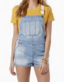 Bongo  Distressed stretch denim jean shorts Shortalls Short overalls juniors 1 S