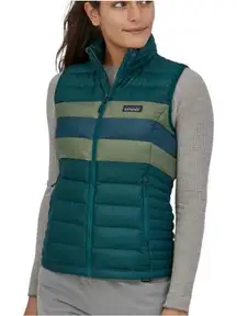 Patagonia NWT down puffer vest borealis green M