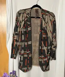 Moon Collection Stylish Women's Patterned Cardigan Size XL