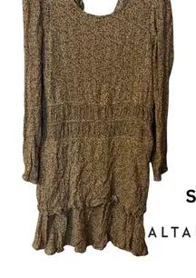 Altar'd State Brown Long Sleeve Dress
