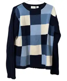 Liz Claiborne Lizwear Jeans Women Sweater Cotton Colorful Long Sleeve Knit City