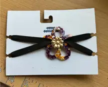 Urban Outfitters Chunky Floral Choker Necklace