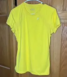 ASICS Women's Favorite Short Sleeve Shirt Yellow, Large