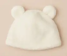 White Faux Fur Teddy Bear Ear Beanies – High Quality Winter Hat 🐻 