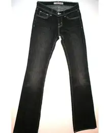 New Boot Cut Leg Jeans J brand Womens 24 Black Gray Ash Tall 25 X 34.5 318 USA