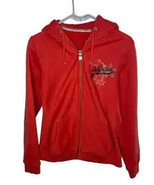 Burton red hoodie sweatshirt