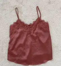 Abercrombie lace trim cami xs