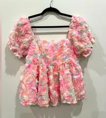 Fab’rik Floral Top Size L NWOT