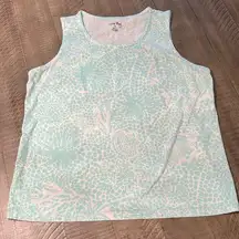 Coral Bay tank top in beautiful turquoise and white!