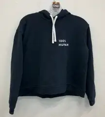 Everlane “I am human” black hoodie small petite #745