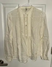 Stradivarius Cream Textured Blouse